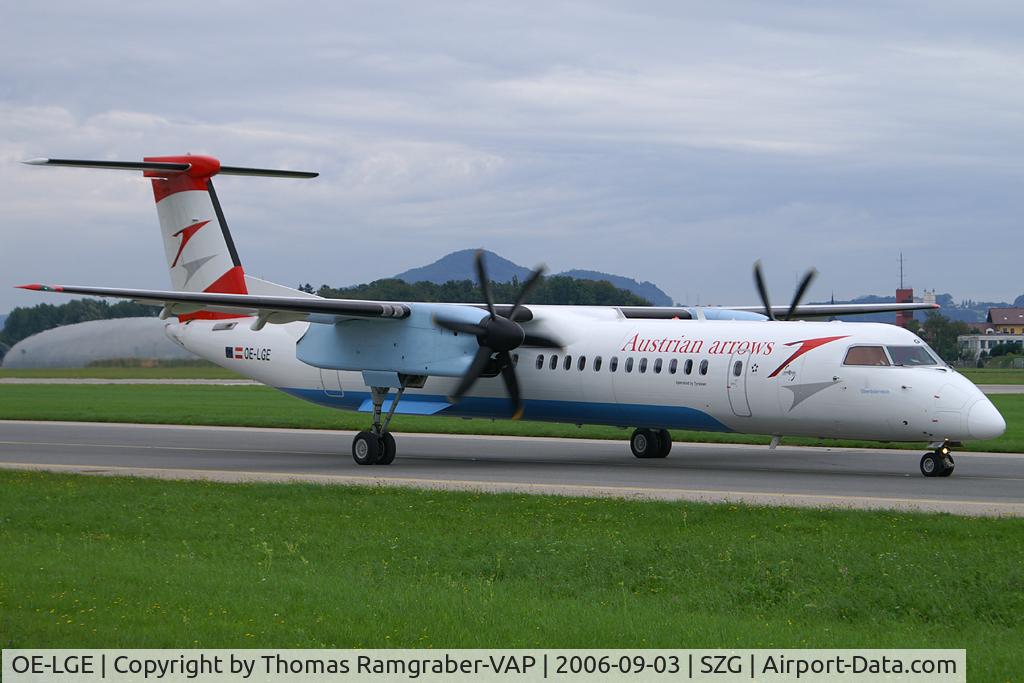 OE-LGE, 2001 De Havilland Canada DHC-8-402Q Dash 8 C/N 4042, Austrian arrows Dash8-400
