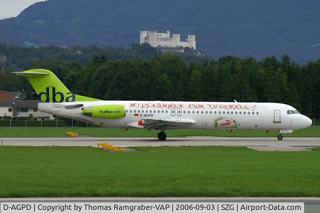 D-AGPD, 1989 Fokker 100 (F-28-0100) C/N 11281, dba Fokker100