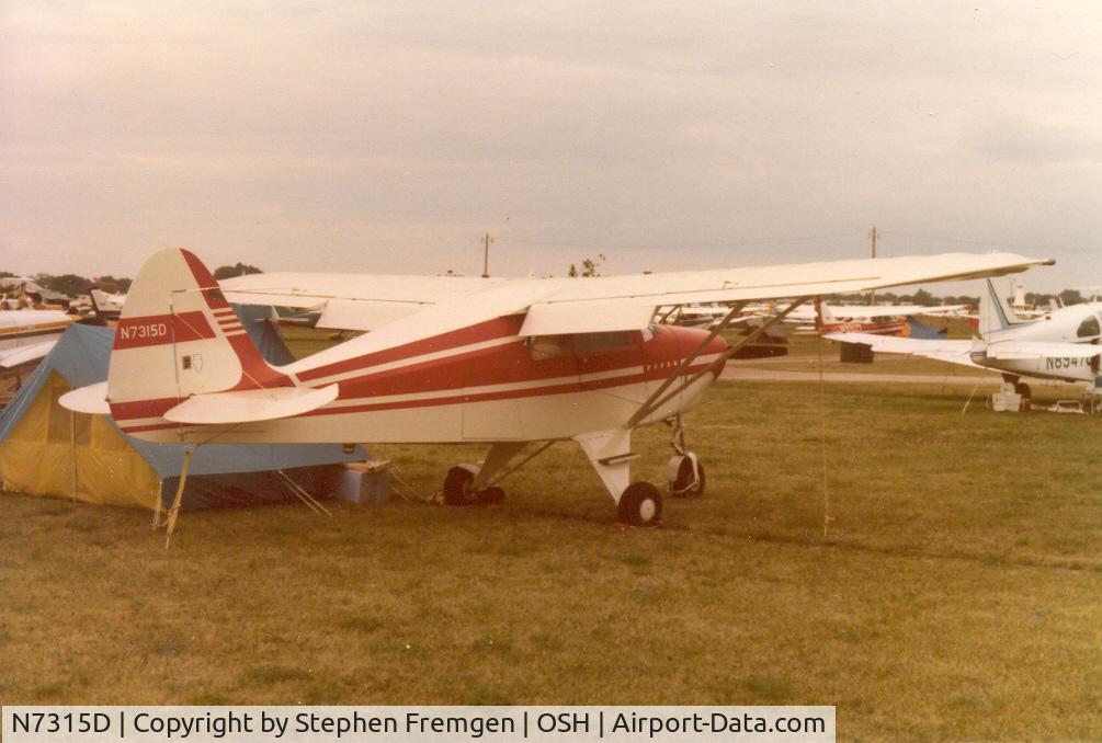 N7315D, 1957 Piper PA-22-150 C/N 22-5103, N7315D at OSH 1978