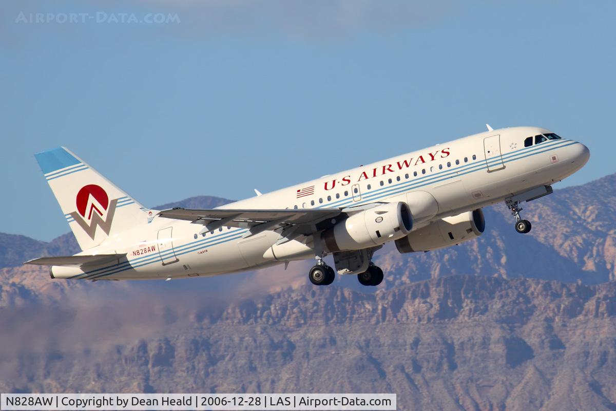 N828AW, 2001 Airbus A319-132 C/N 1552, America West N828AW 