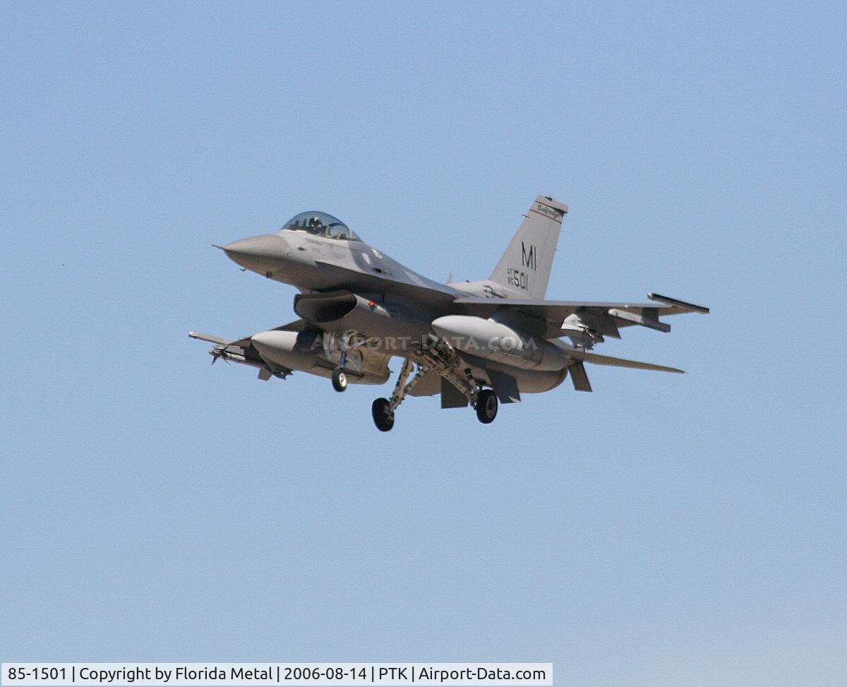 85-1501, 1985 General Dynamics F-16C Fighting Falcon C/N 5C-281, F-16