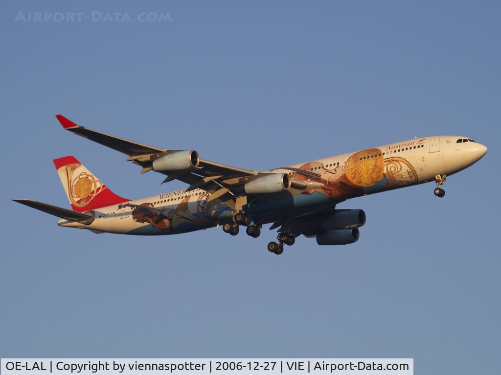 OE-LAL, 1999 Airbus A340-313 C/N 263, Austrian A340