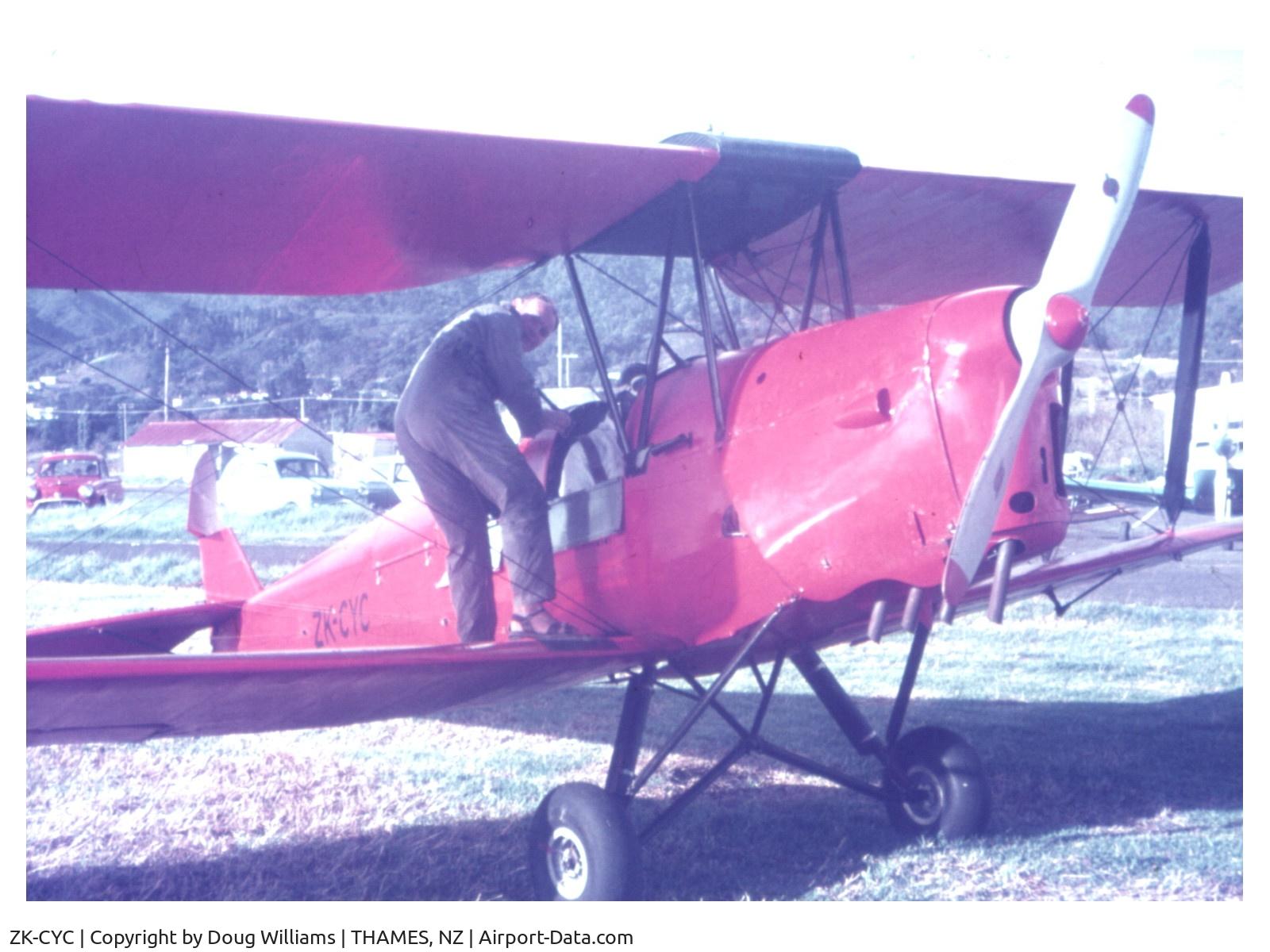 ZK-CYC, De Havilland New Zealand DH-82A Tiger Moth C/N DHNZ133, Not long after being rebuilt and re-registered as CYC