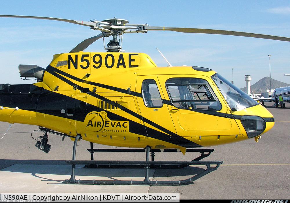 N590AE, 2003 Eurocopter AS-350B-3 Ecureuil Ecureuil C/N 3733, Air Evac