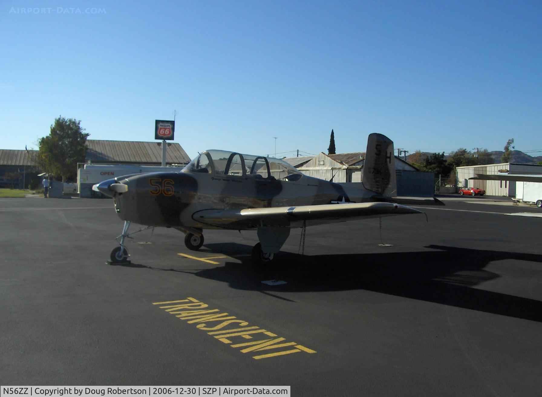 N56ZZ, Beech T-34A (A45) Mentor C/N G-798, Beech T-34A MENTOR, USAF version, Continental IO-470 upgrade from Continental O-470-13 225 Hp
