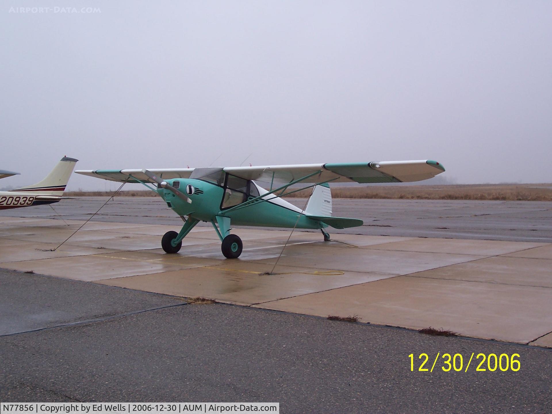 N77856, 1946 Luscombe 8A C/N 3583, Rainy Dec day - Fogged in
