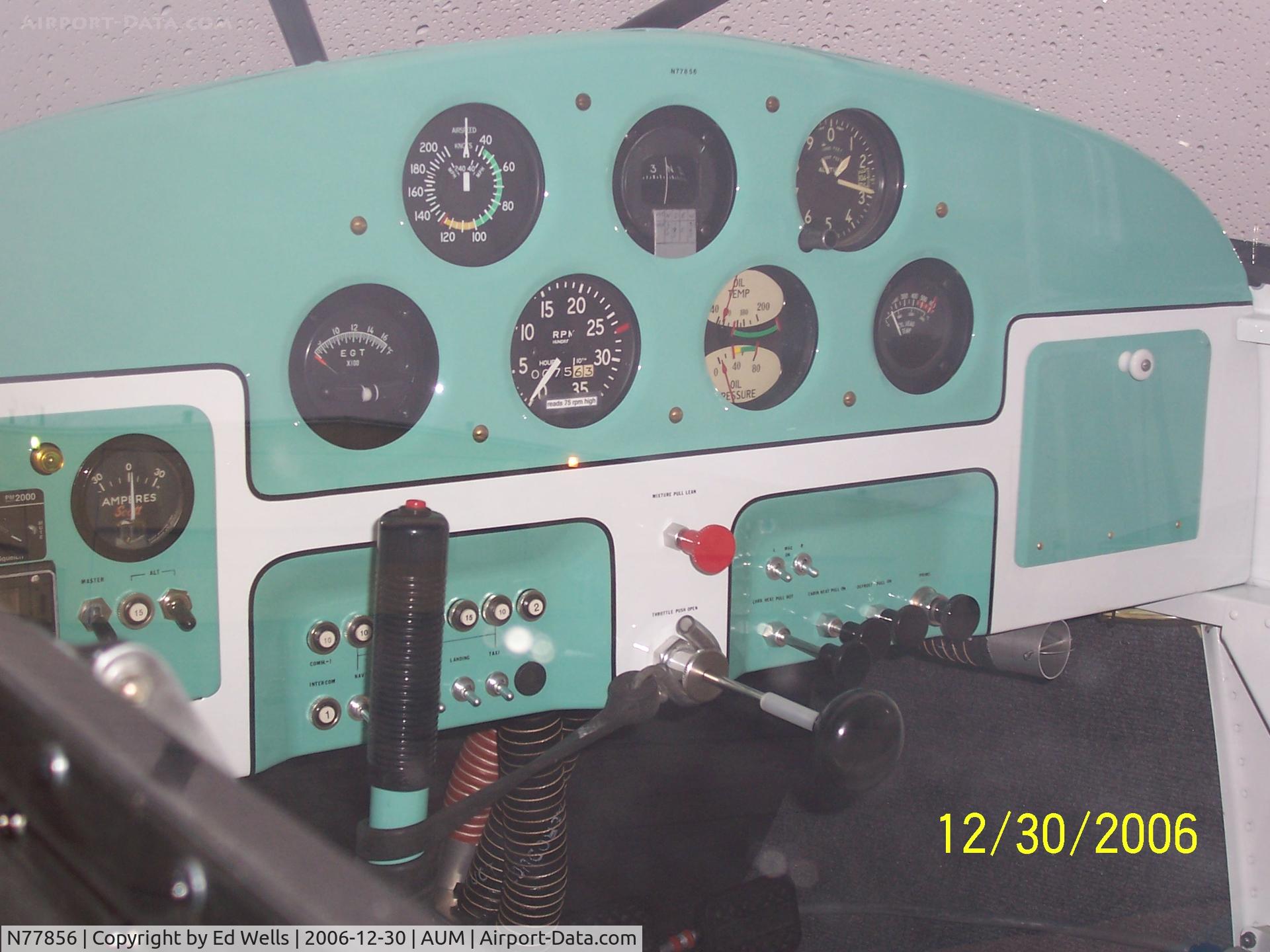 N77856, 1946 Luscombe 8A C/N 3583, Panel Shot