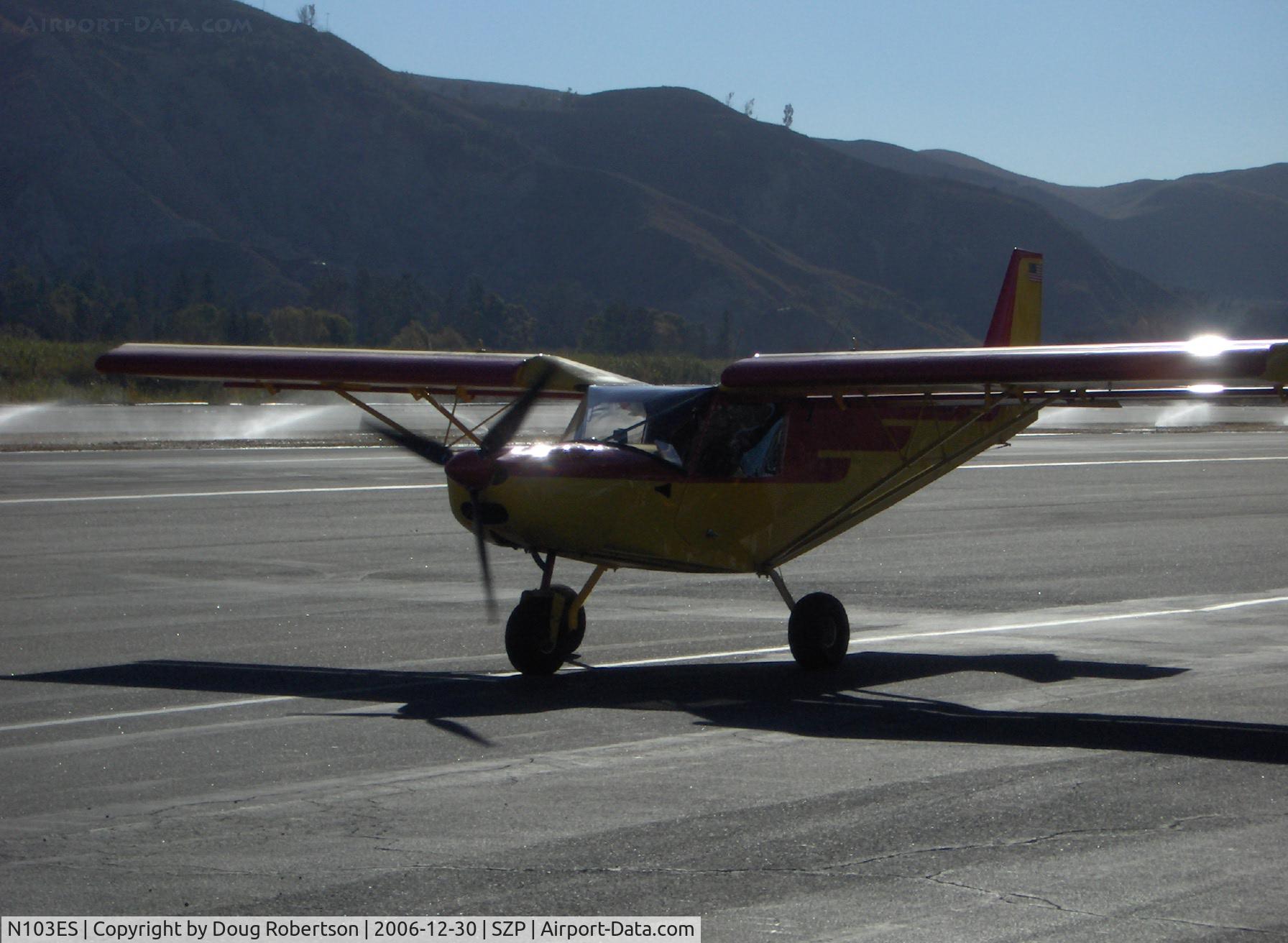 N103ES, 2005 Zenair CH-701SP C/N 7-9728, 2005 Vaillancourt ZENAIR STOL CH701-SP 'Sky Jeep', taxi to Rwy 22