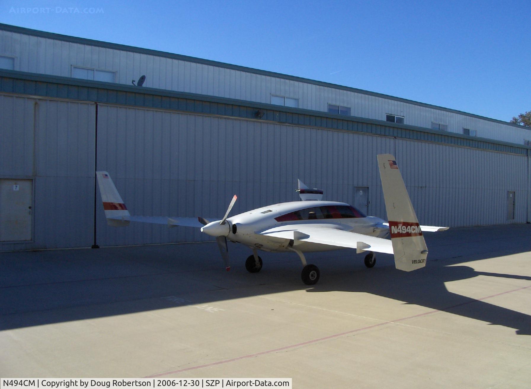 N494CM, 2000 Velocity Velocity XL RG C/N 001 (N494CM), 2000 Martin VELOCITY XL RG Canard, Lycoming IO-540 pusher