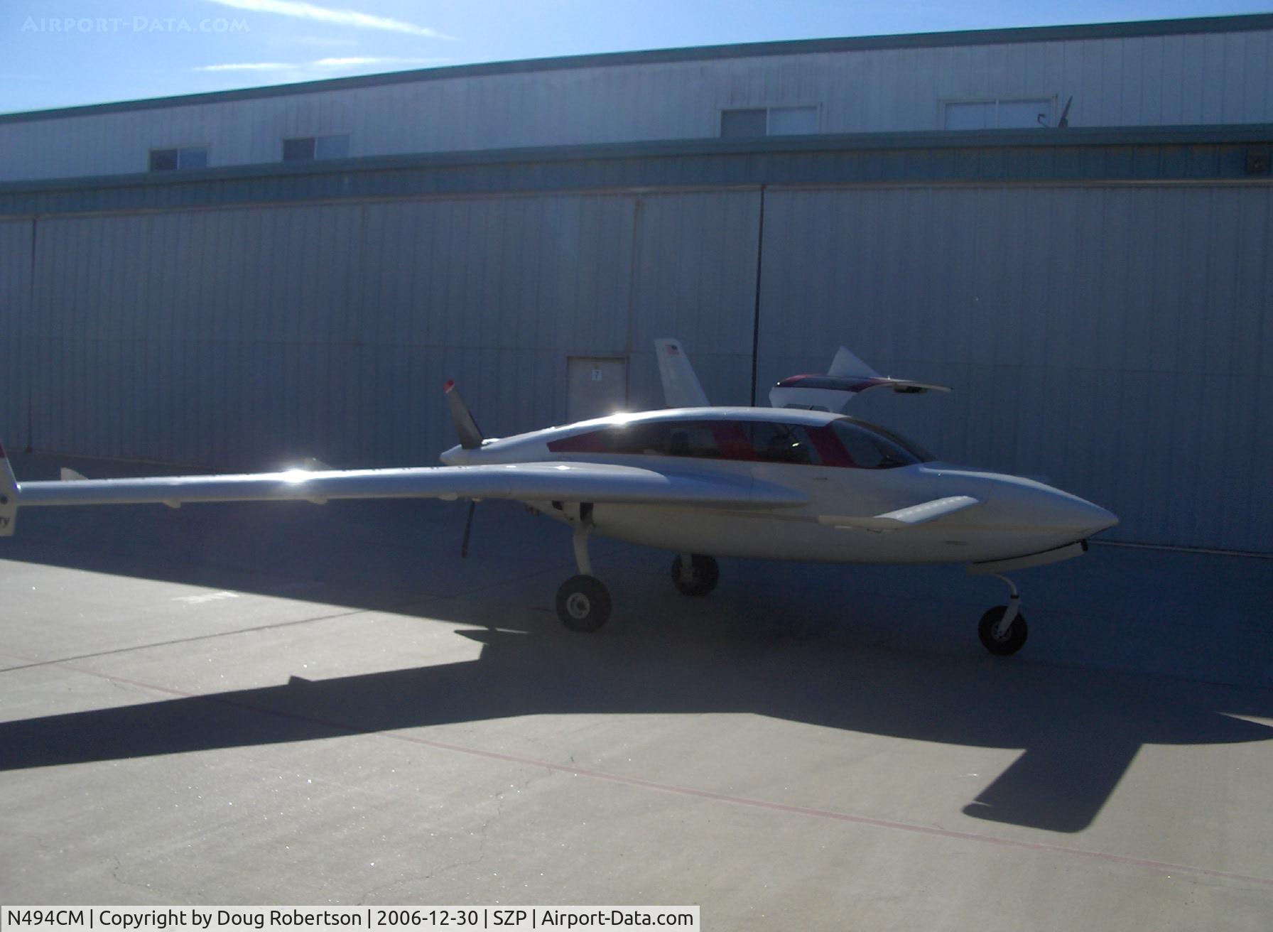N494CM, 2000 Velocity Velocity XL RG C/N 001 (N494CM), 2000 Martin VELOCITY XL RG Canard, Lycoming IO-540 pusher