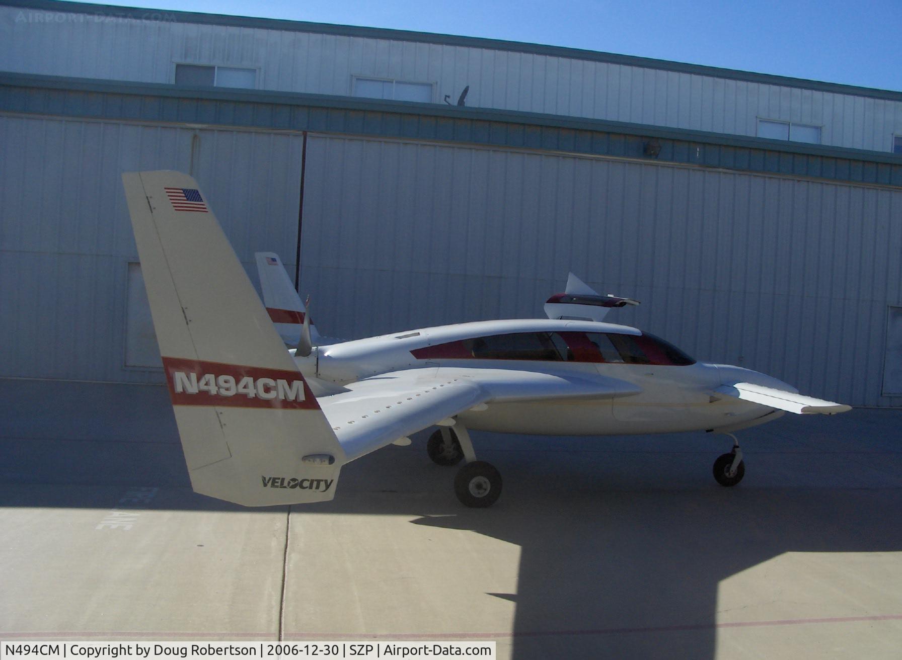 N494CM, 2000 Velocity Velocity XL RG C/N 001 (N494CM), 2000 Martin VELOCITY XL RG Canard, Lycoming IO-540 pusher