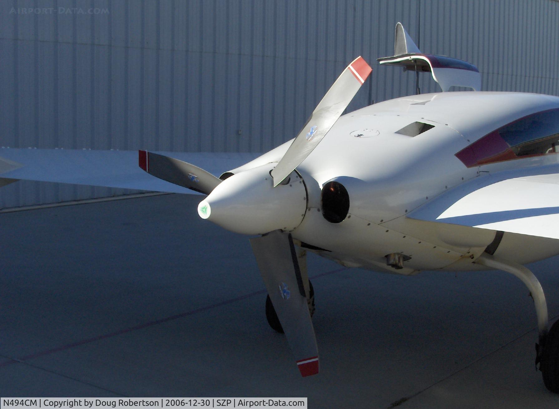 N494CM, 2000 Velocity Velocity XL RG C/N 001 (N494CM), 2000 Martin VELOCITY XL RG Canard, Lycoming IO-540 pusher, tri-blade prop