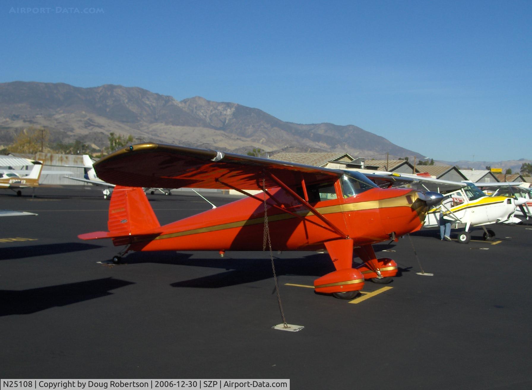 N25108, 1939 Luscombe 8A C/N 1032, 1939 Luscombe 8A, Continental A&C65 65 Hp
