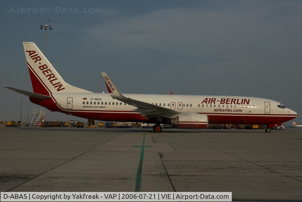 D-ABAS, 1999 Boeing 737-86J C/N 28073, Air Berlin Boeing 737-800