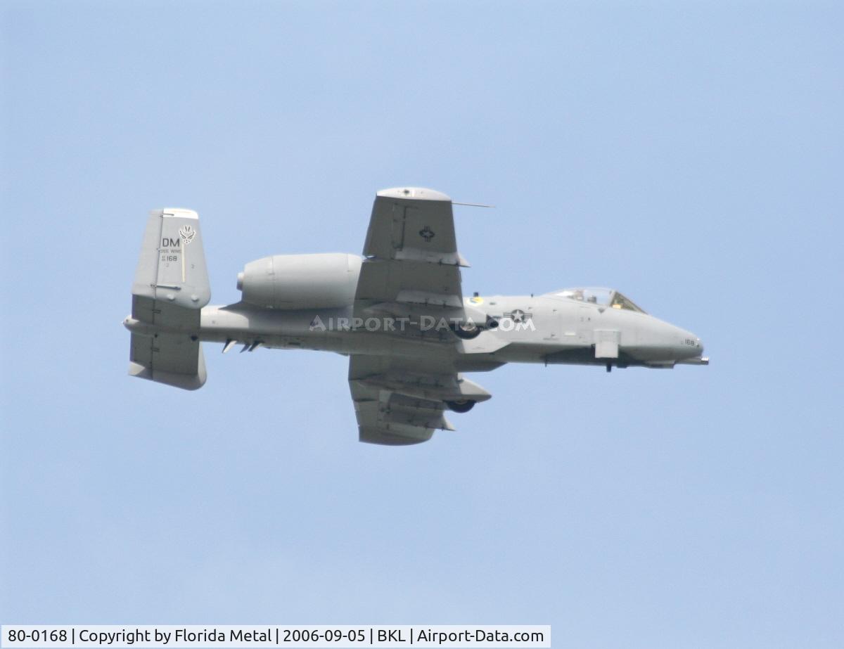 80-0168, 1980 Fairchild Republic A-10A Thunderbolt II C/N A10-0518, A-10 Thunderbolt II