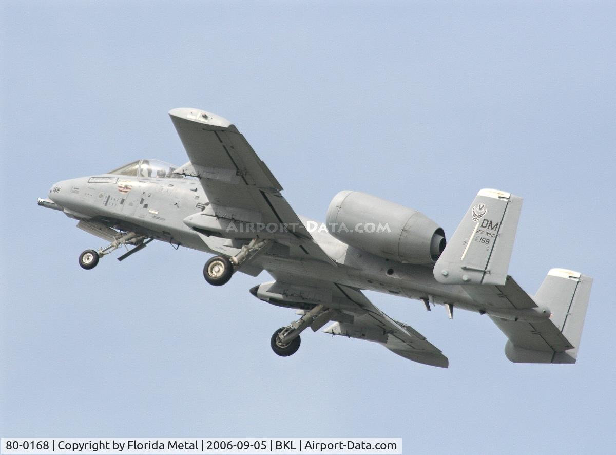 80-0168, 1980 Fairchild Republic A-10A Thunderbolt II C/N A10-0518, A-10