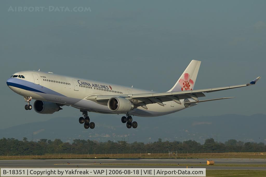 B-18351, 2006 Airbus A330-302 C/N 725, China Airlines Airbus 330-300