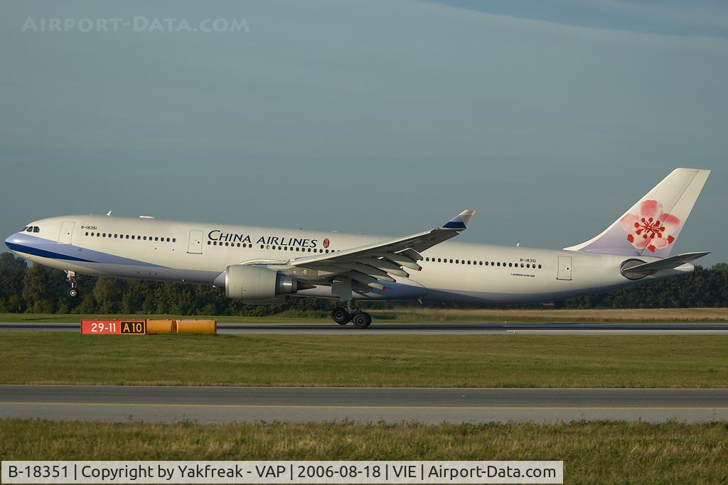 B-18351, 2006 Airbus A330-302 C/N 725, China Airlines Airbus 330-300
