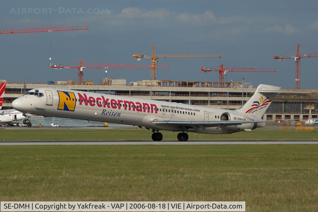 SE-DMH, 1997 McDonnell Douglas MD-90-30 C/N 53543, Nordic Leisure MD90 in Neckermann colors
