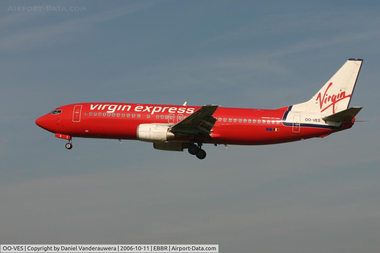 OO-VES, 1996 Boeing 737-43Q C/N 28493, arrival of flight TV131 from GVA