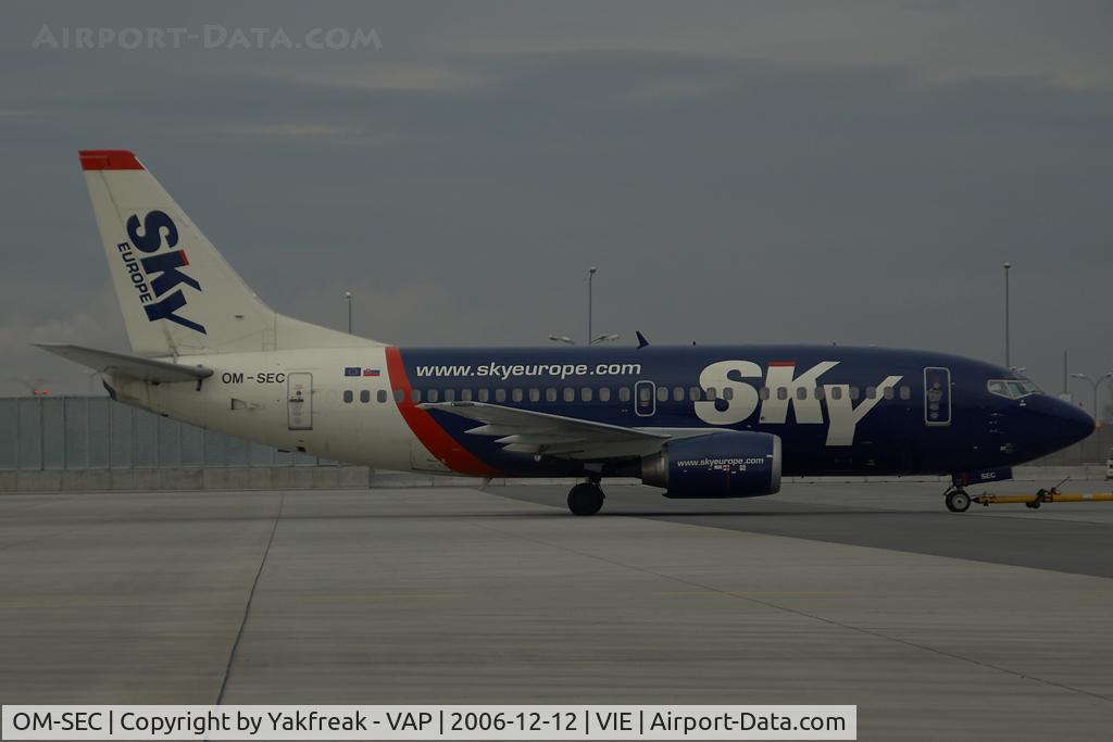 OM-SEC, 1992 Boeing 737-5Y0 C/N 25288, Sky Europe Boeing 737-500