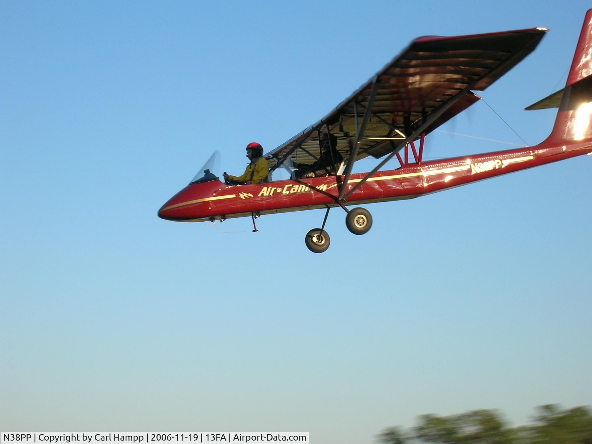 N38PP, 1998 Leza-Lockwood Air Cam C/N AC038, Homecoming with the new Owner