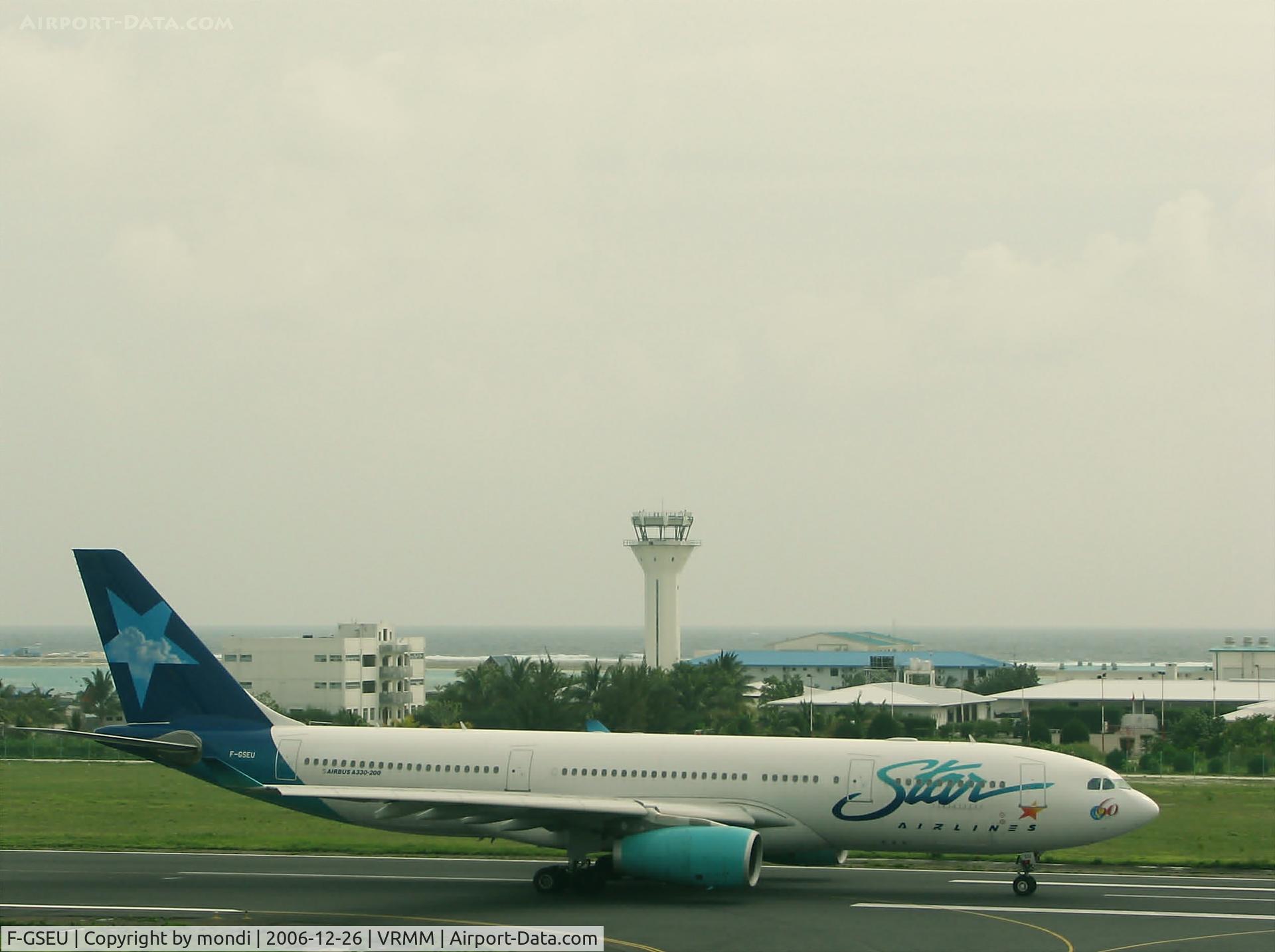 F-GSEU, 2004 Airbus A330-243 C/N 635, Star Airways A-330-243 (c/n 635) at Male International Airport