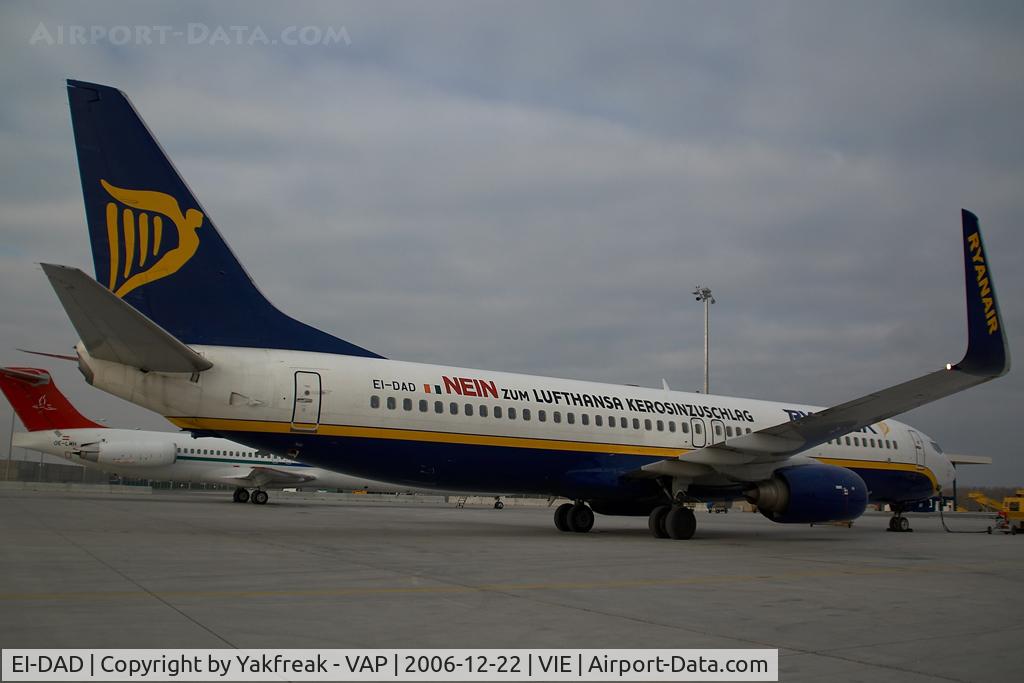 EI-DAD, 2002 Boeing 737-8AS C/N 33544, Ryanair Boeing 737-800