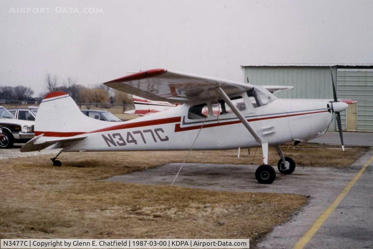 N3477C, 1954 Cessna 170B C/N 26520, Photo taken for aircraft recognition training