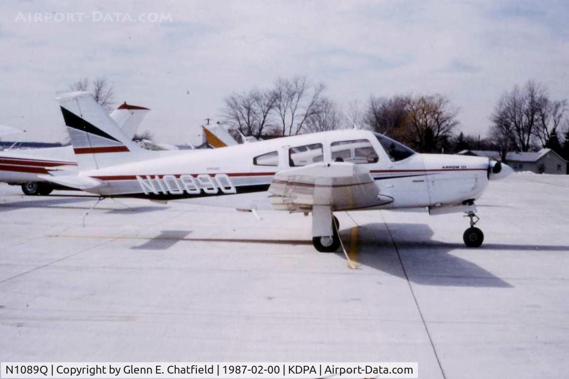 N1089Q, 1977 Piper PA-28R-201 Cherokee Arrow III C/N 28R-7737026, Photo taken for aircraft recognition training