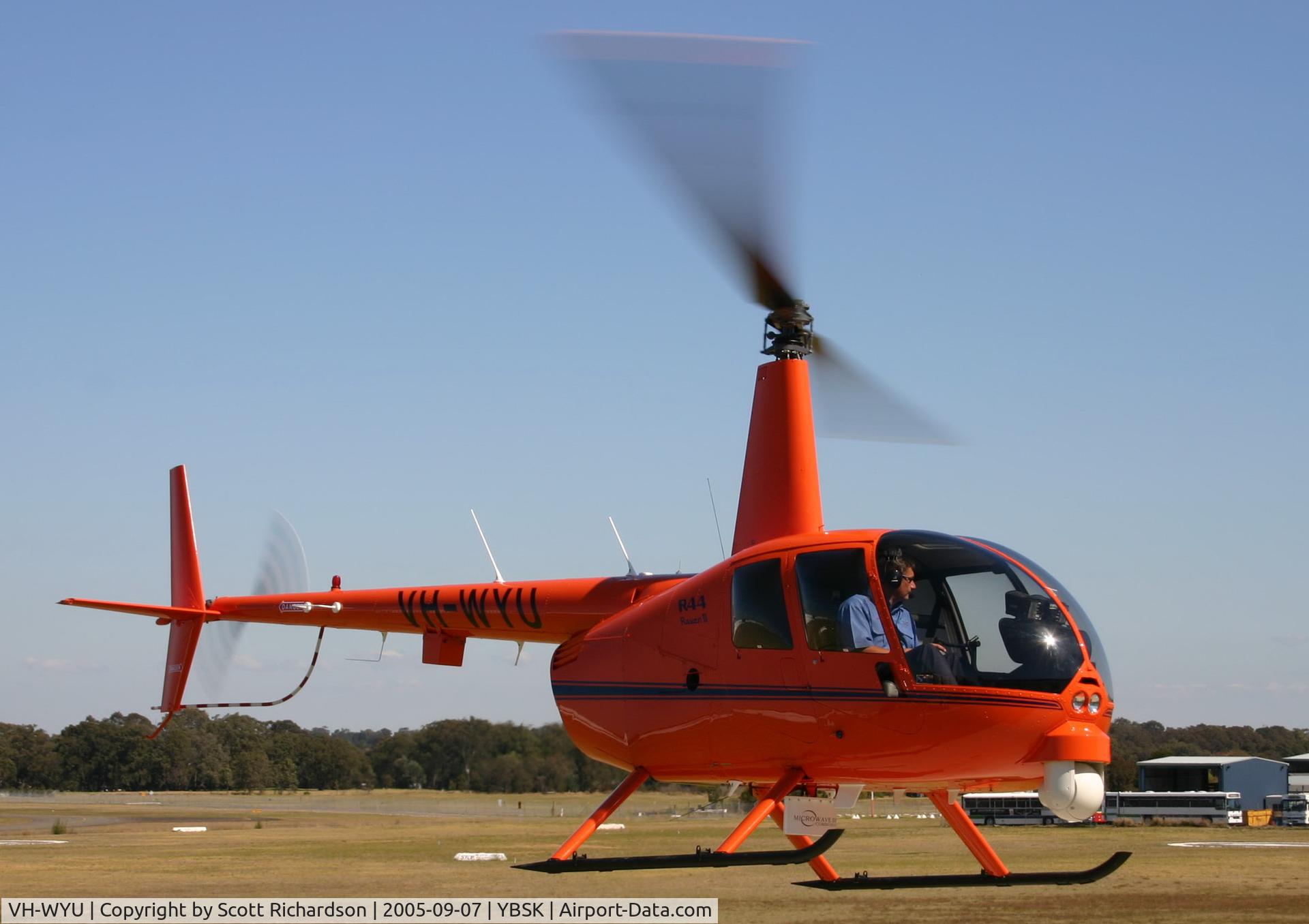 VH-WYU, 2005 Robinson R44 II C/N 10721, VH-WYU Flight Testing at Bansktown