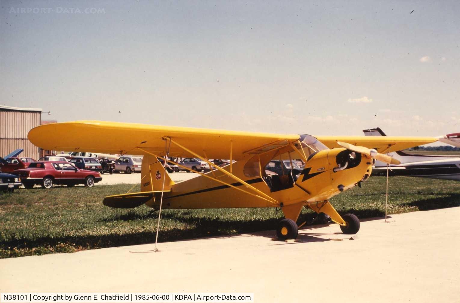 N38101, 1941 Piper J3C-65 Cub C/N 6787, Photo taken for aircraft recognition training
