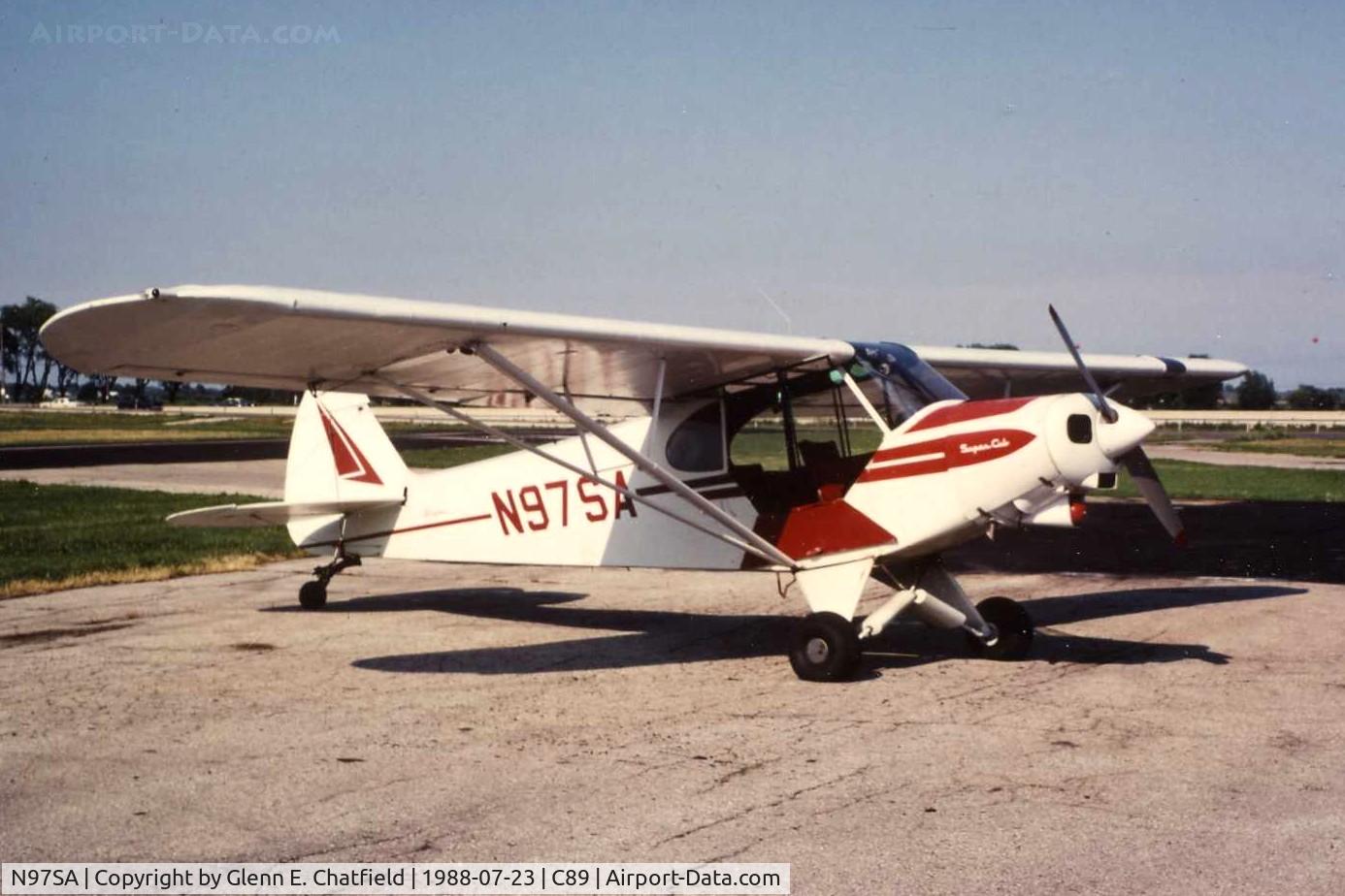 N97SA, 1975 Piper PA-18-150 Super Cub C/N 18-7509117, Photo taken for aircraft recognition training