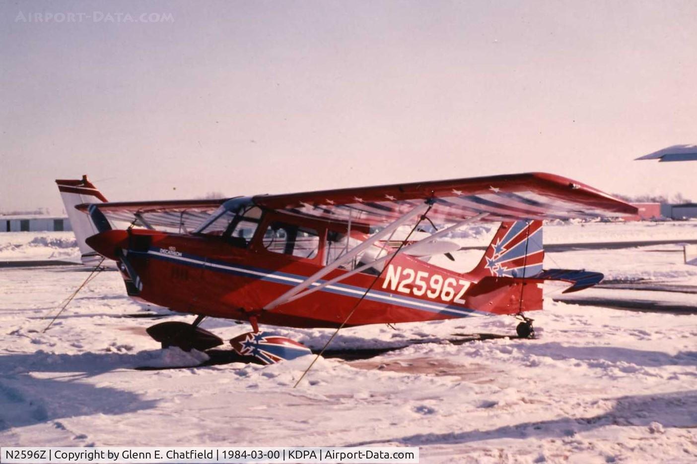 N2596Z, 1977 Bellanca 8KCAB-180 Decathlon C/N 351-77, Photo taken for aircraft recognition training