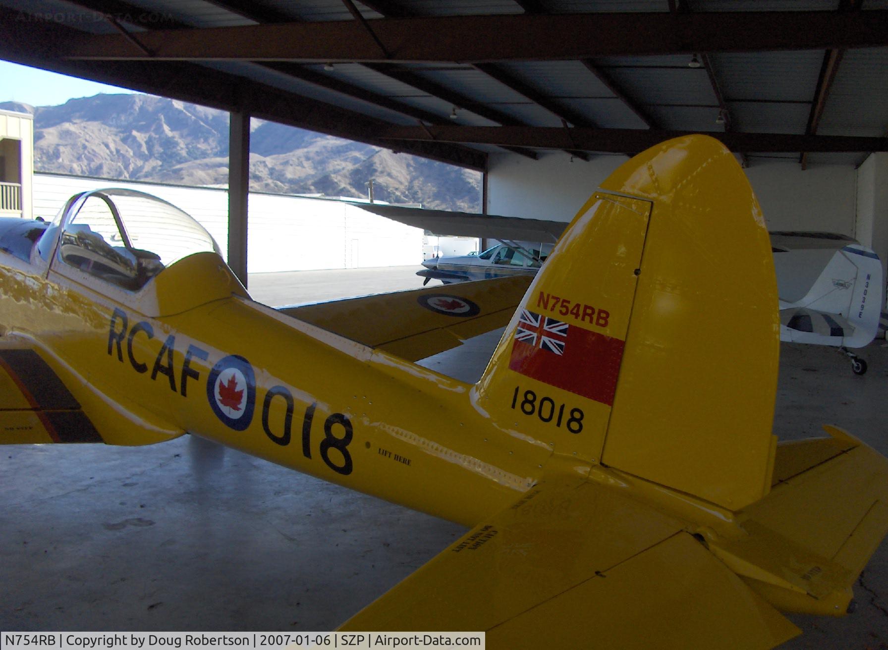 N754RB, 1952 De Havilland DHC-1 Chipmunk T.10 C/N C1/0532, 1952 DeHavilland DHC-1 CHIPMUNK, Gipsy Major 8 145 Hp, tail, initial climb 840 ft/min., service ceiling 15,800 ft.