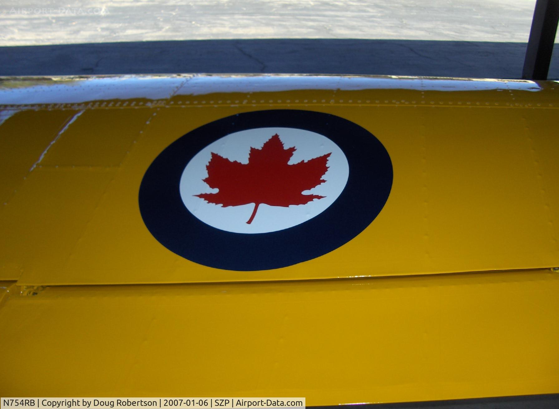 N754RB, 1952 De Havilland DHC-1 Chipmunk T.10 C/N C1/0532, 1952 DeHavilland DHC-1 CHIPMUNK, Gipsy Major 8 145 Hp, RCAF maple leaf roundel