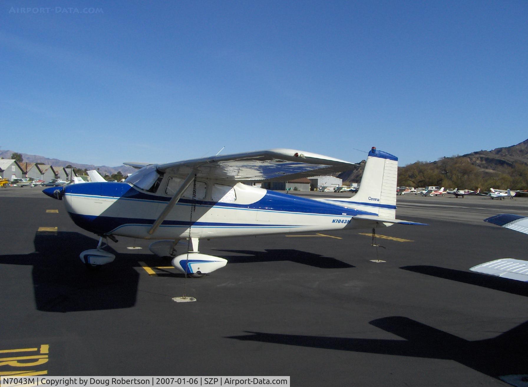 N7043M, 1958 Cessna 175 Skylark C/N 55343, 1958 Cessna 175 SKYLARK, Franklin 6A&6V335 220 Hp conversion from original geared Continental GO-300-E 175 Hp engine.