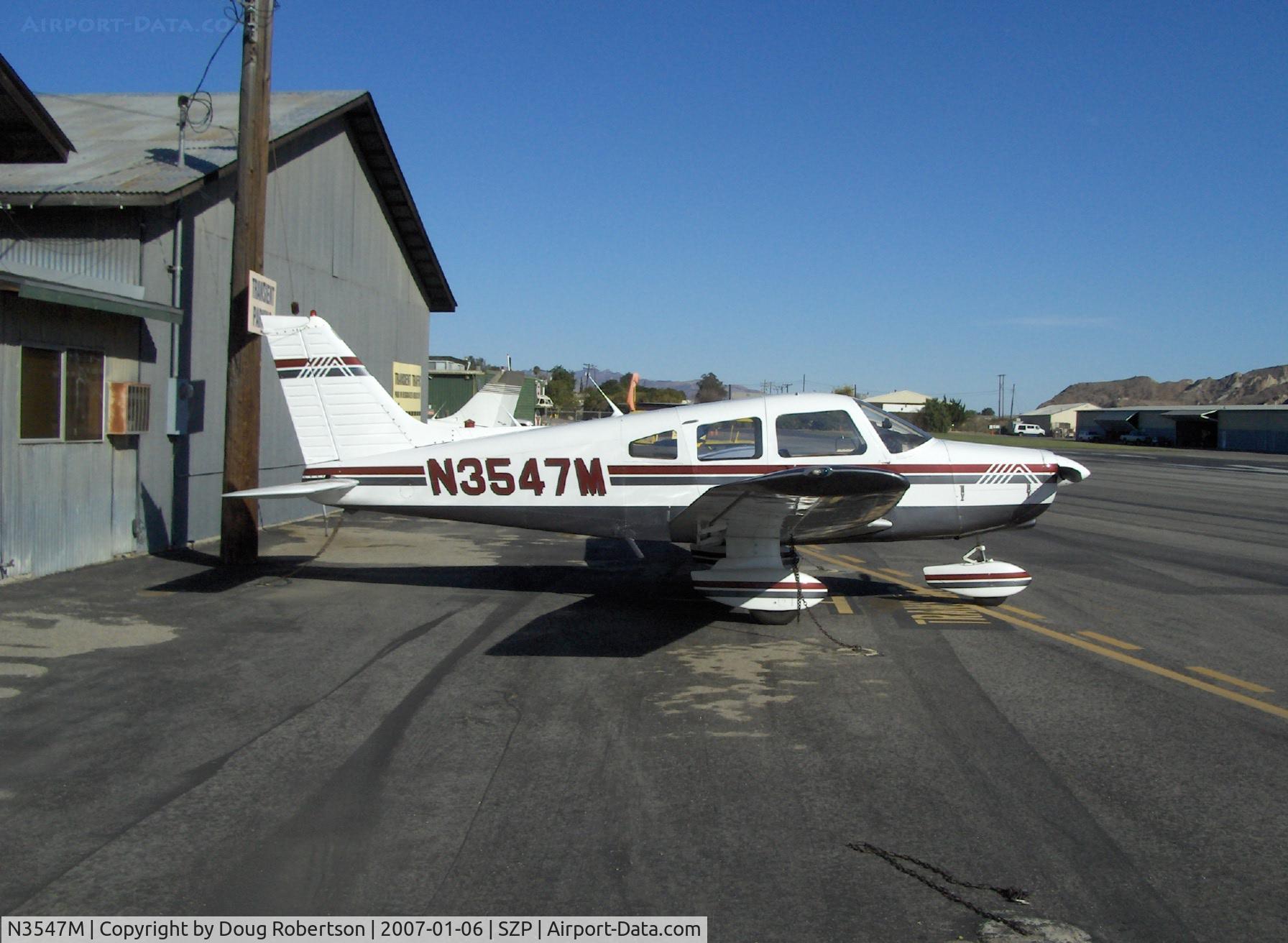 N3547M, 1978 Piper PA-28-161 Warrior II C/N 28-7816354, 1978 Piper PA-28-161 WARRIOR II, Lycoming O-320-D3G 160 Hp