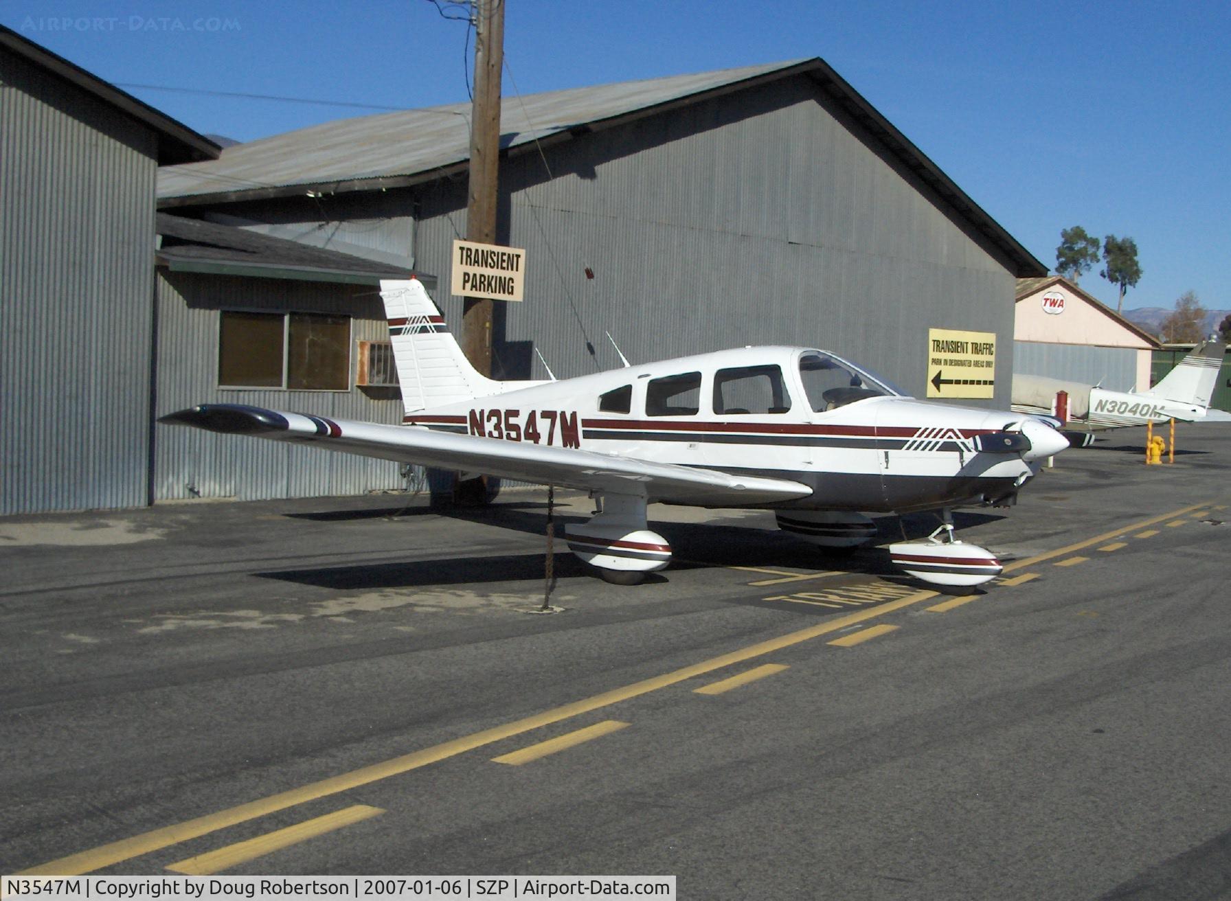 N3547M, 1978 Piper PA-28-161 Warrior II C/N 28-7816354, 1978 Piper PA-28-161 WARRIOR II, Lycoming O-320-D3G 160 Hp