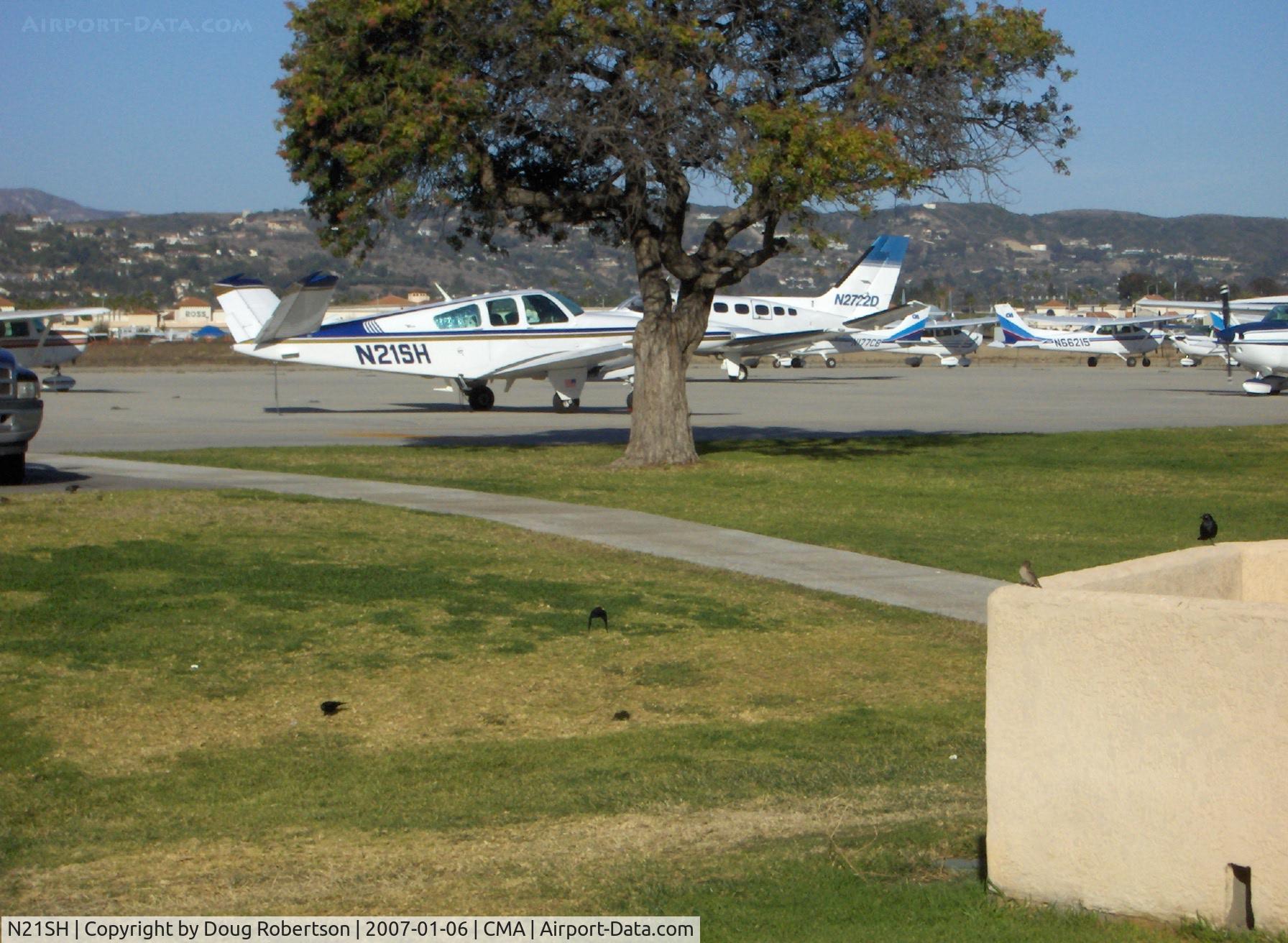 N21SH, 1986 Beech V35 Bonanza C/N D-8423, 1986 Beech V35 BONANZA, Continental IO-520