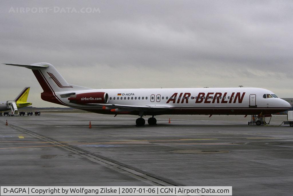 D-AGPA, 1989 Fokker 100 (F-28-0100) C/N 11276, visitor