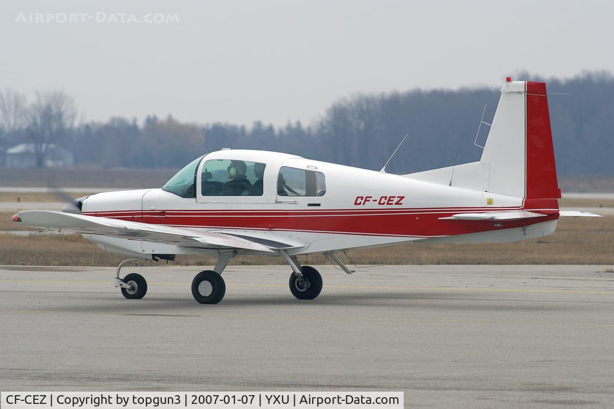 CF-CEZ, 1972 American Aviation AA-5 Traveler C/N AA5-0223, Taxiing for departure