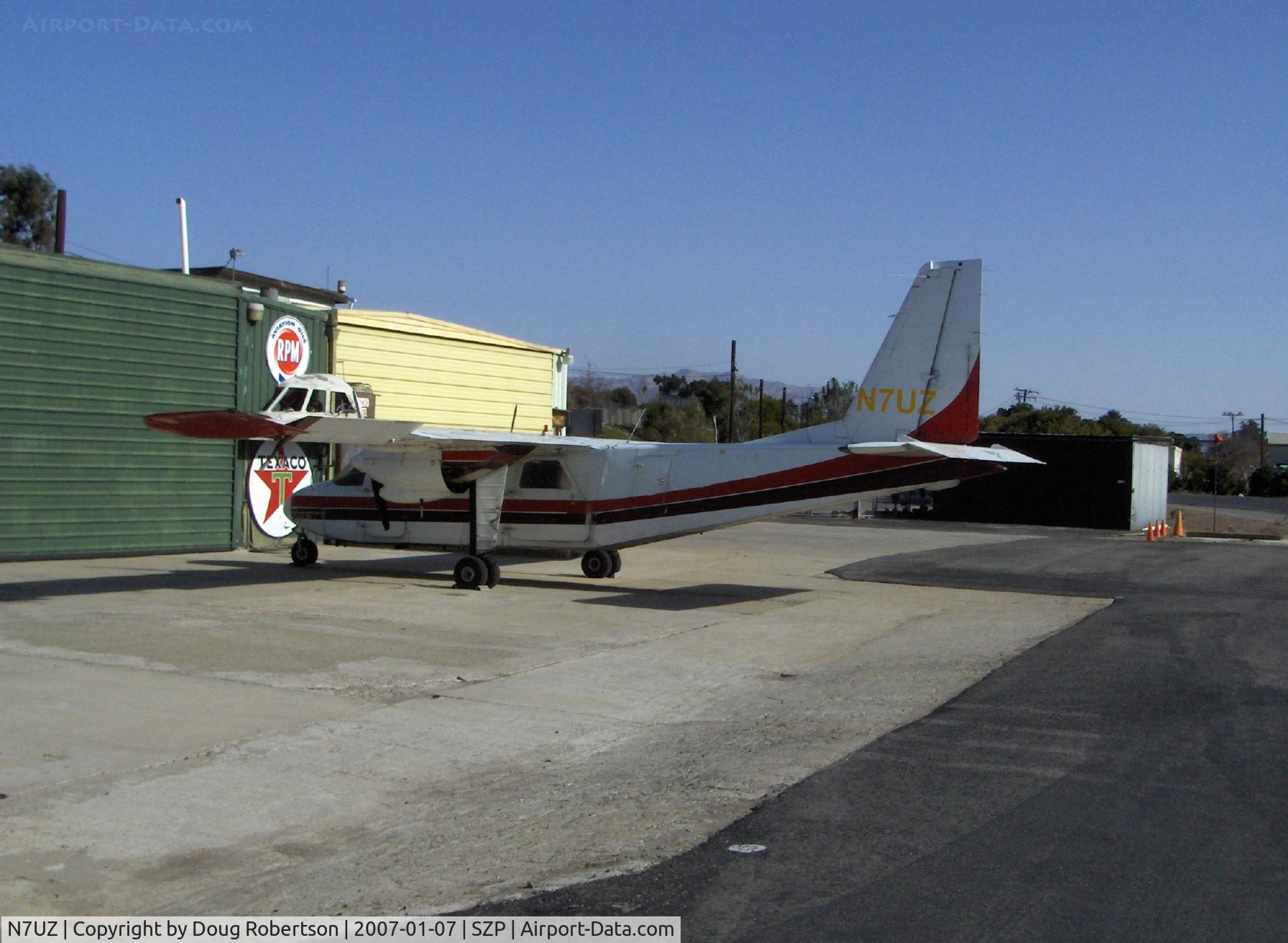 N7UZ, 1971 Britten-Norman BN-2A-27 Islander C/N C/N 0183, Britten-Norman BN-2A-27 ISLANDER, two Lycoming O-540-E4C5 260 Hp