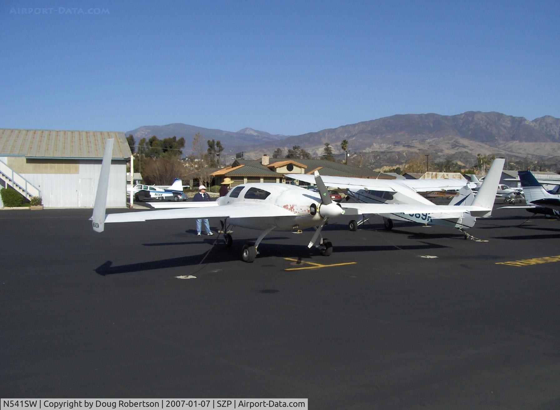 N541SW, 2006 Velocity Velocity SW-1 C/N 406, 2006 Schoorl/Woolston SW-1 VELOCITY XL Canard, Continental IO-550-N 310 Hp pusher