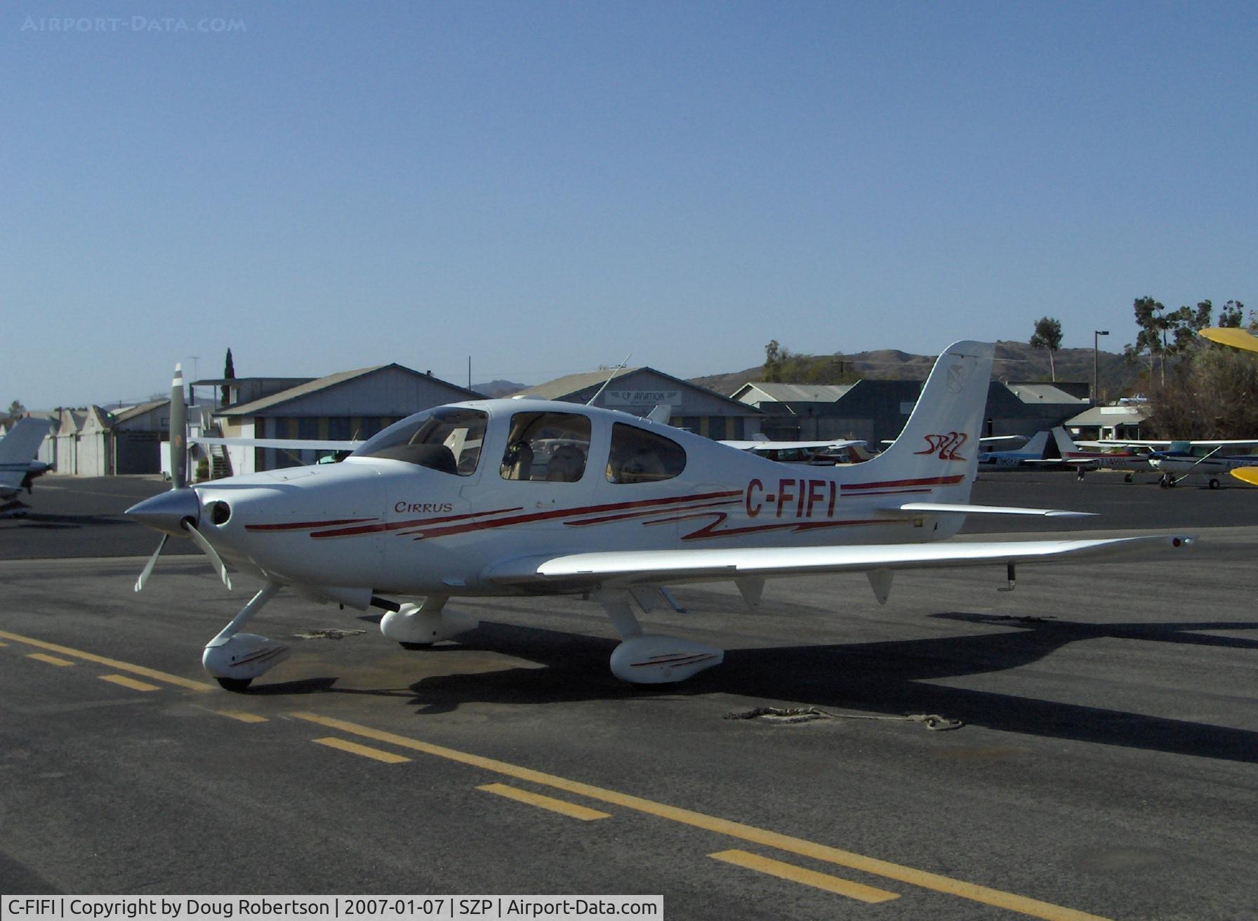 C-FIFI, 2003 Cirrus SR22 C/N 0558, 2003 Cirrus SR22, Continental IO-550 310 Hp