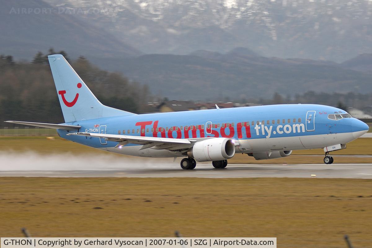 G-THON, 1999 Boeing 737-36N C/N 28596, Saison-Opening @ SZG