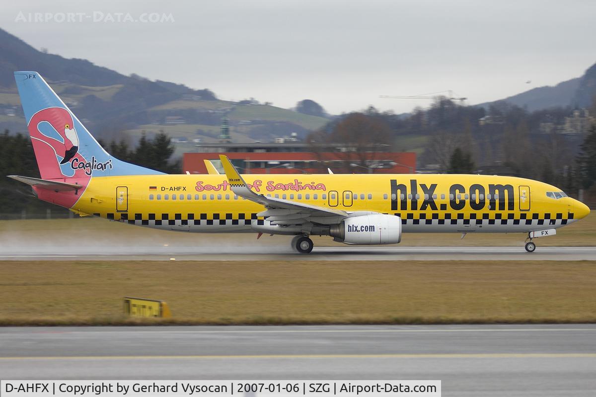 D-AHFX, 2001 Boeing 737-8K5 C/N 30416, Saison-Opening @ SZG