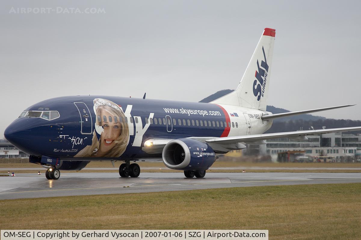 OM-SEG, 1992 Boeing 737-5Y0 C/N 25289, Saison-Opening @ SZG
