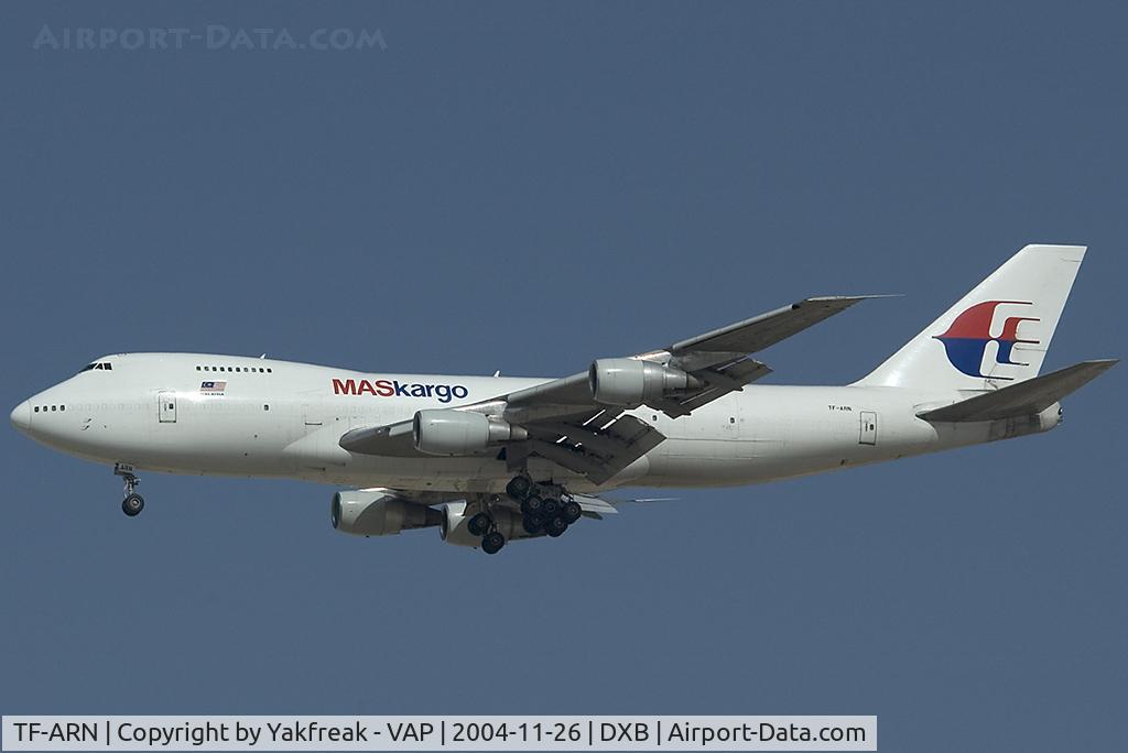 TF-ARN, 1980 Boeing 747-2F6B C/N 22382, MAS Kargo Boeing 747-200