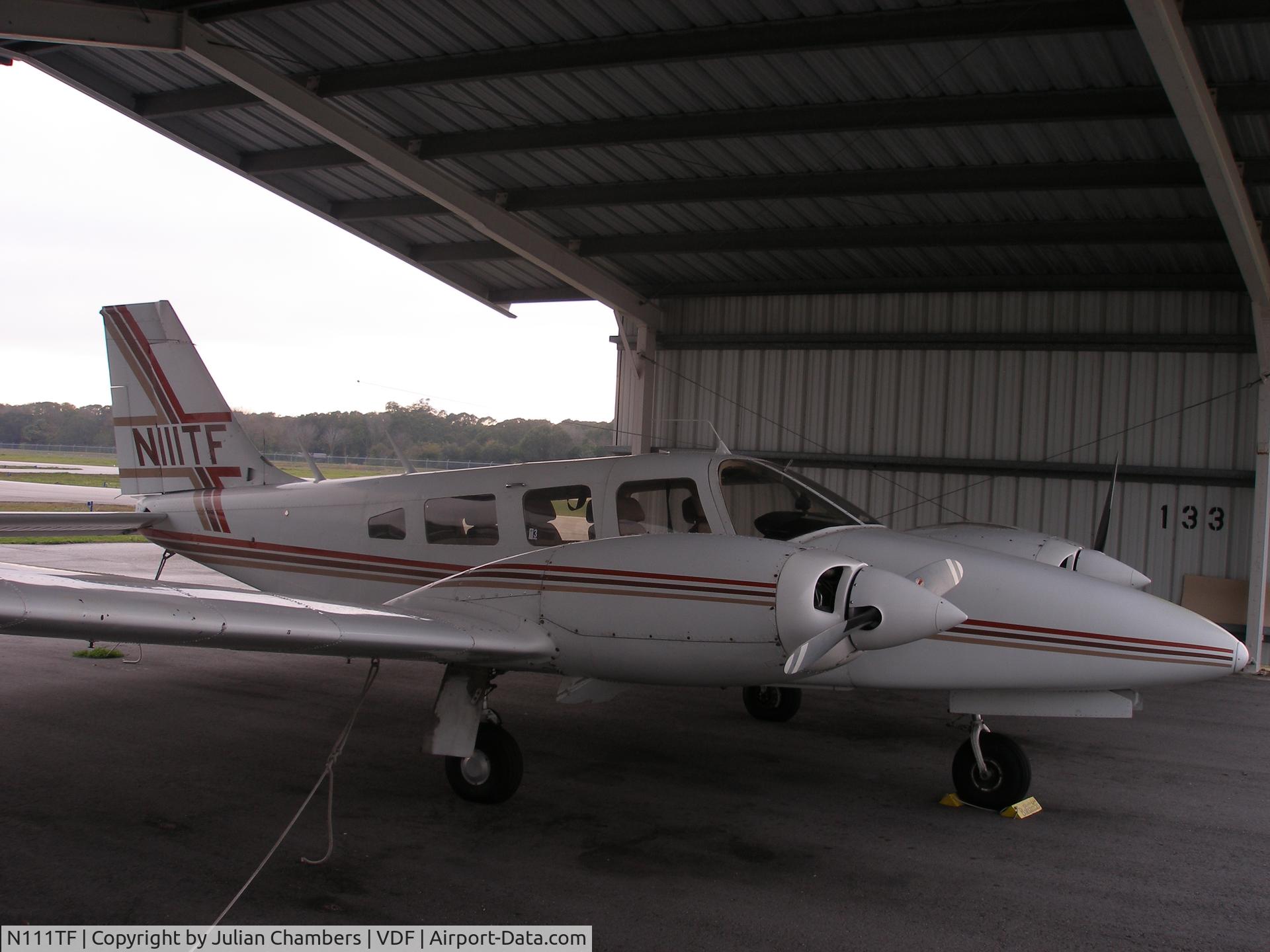 N111TF, 1976 Piper PA-34-200T Seneca II C/N 34-7670129, Photo in Hangar